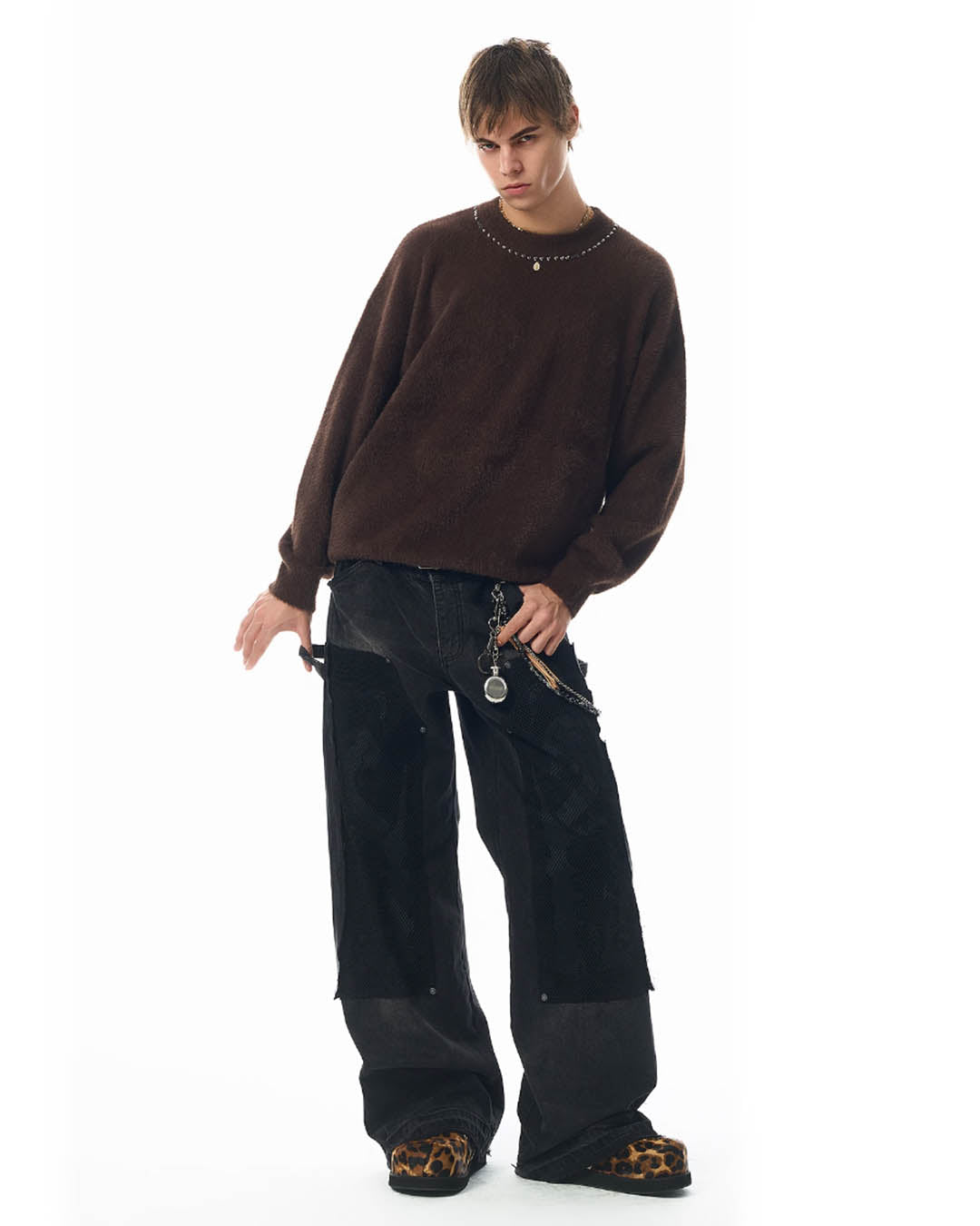 JHYQ Mesh Stitching Double Knee Jeans | Face 3 Face