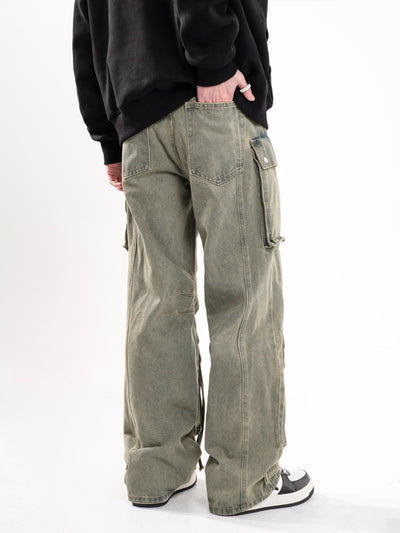 F3F Select Straps Multi Pocket Work Cargo Jeans