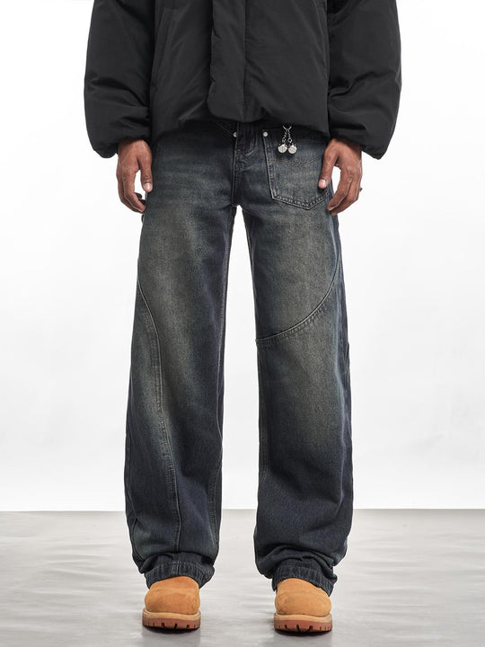 F3F Select Asymmetrical Stitch Pocket Design Jeans | Face 3 Face