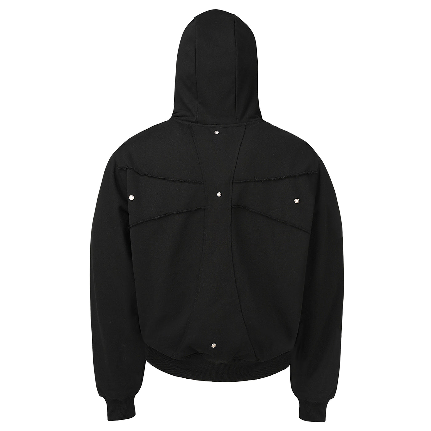 Small Town Kid Studded Cross Patch Zip Up Hoodie | Face 3 Face