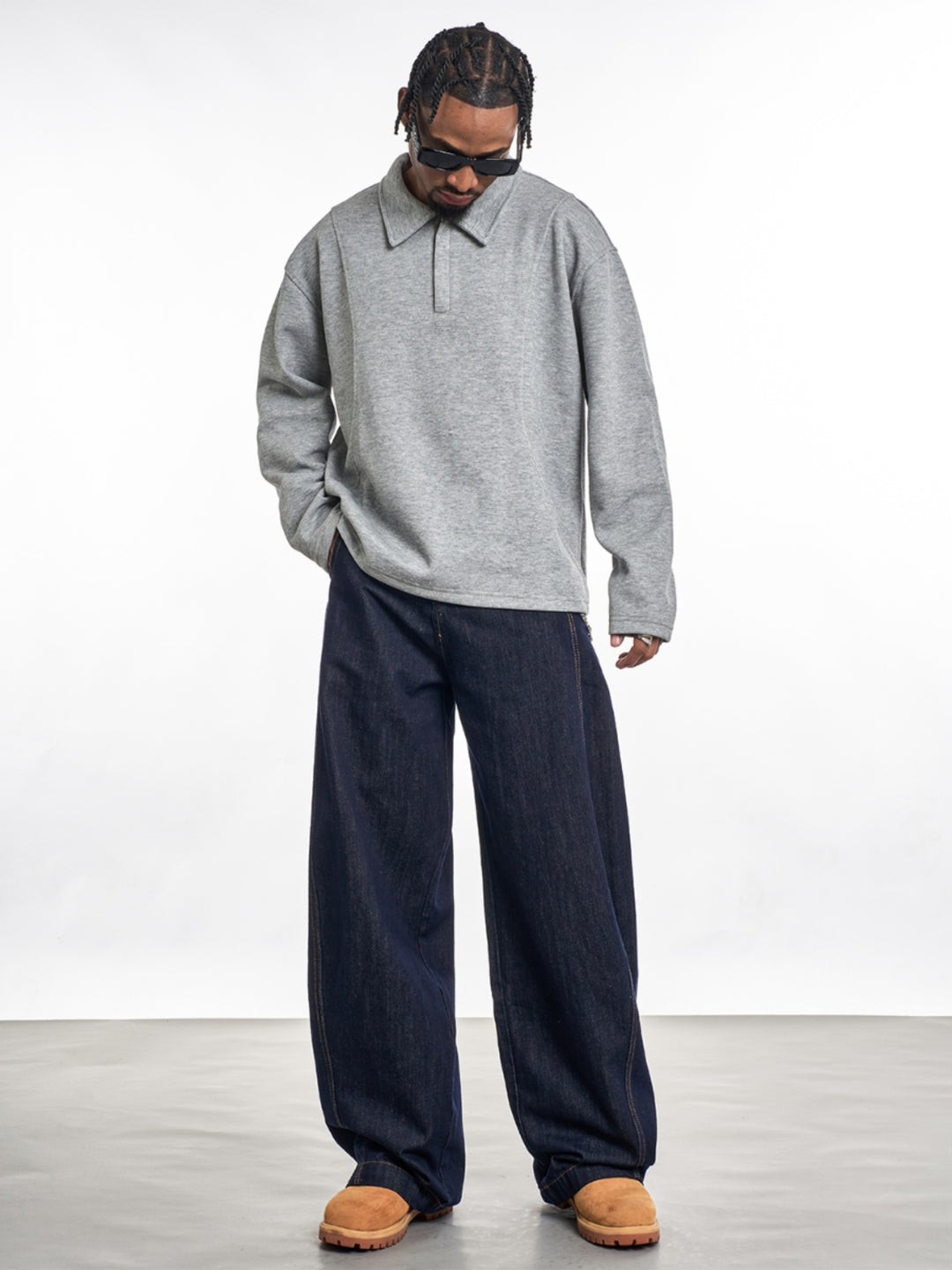 F3F Select Balloon Baggy Basic Jeans | Face 3 Face