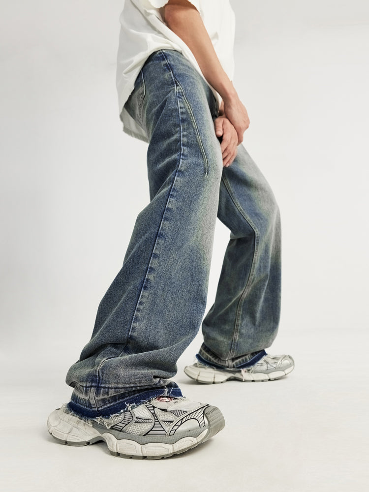 F3F Select Stitch Washed Blue Jeans