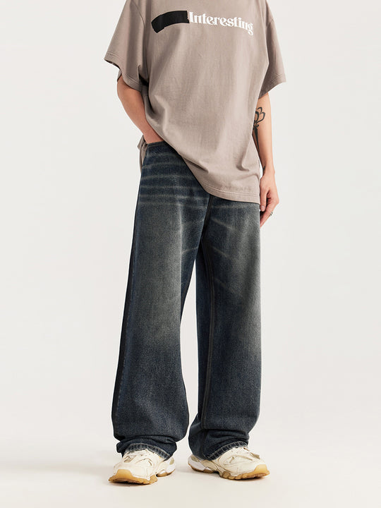 F3F Select Vintage Washed & Old Frayed Blue Jeans