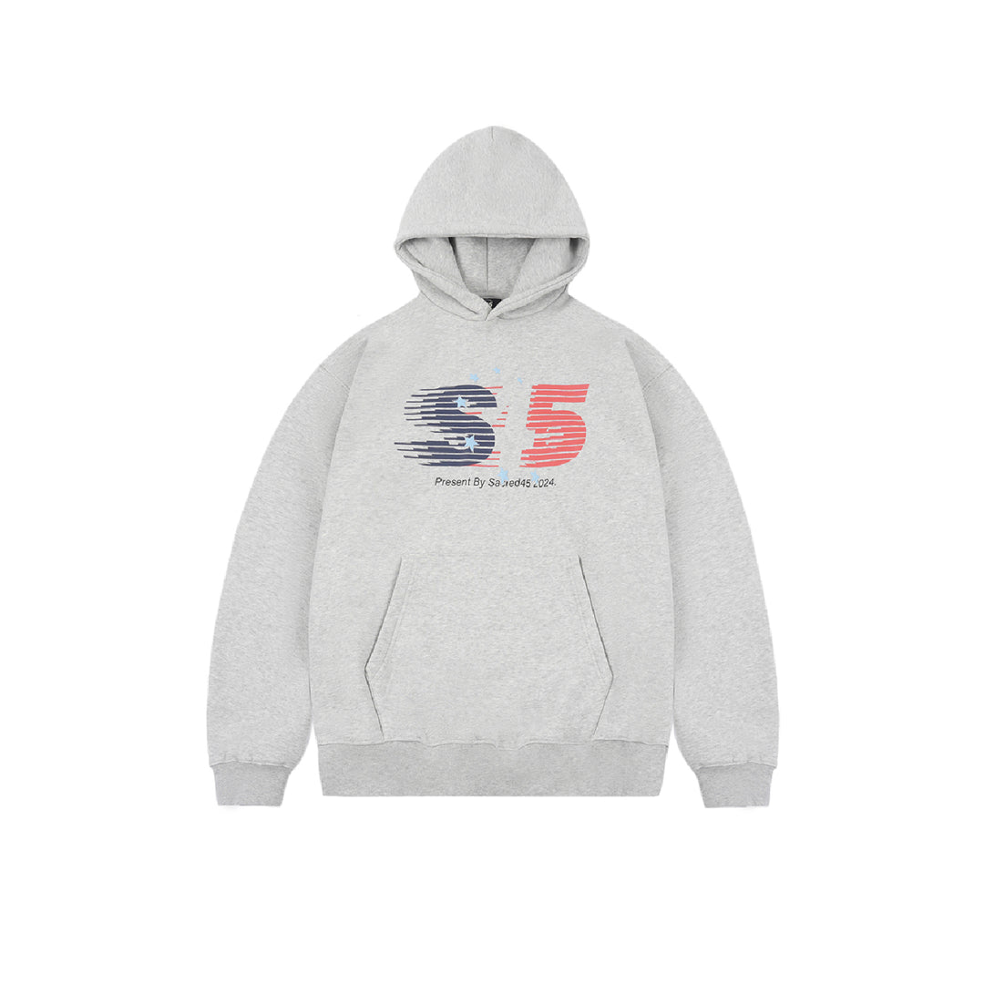 S45 Stripe Star Logo Hoodie | Face 3 Face