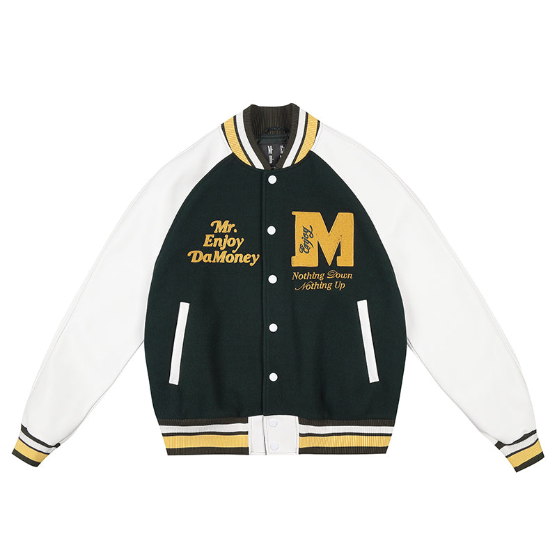 Shop Now MEDM Font Typography Varsity Jacket – Face 3 Face