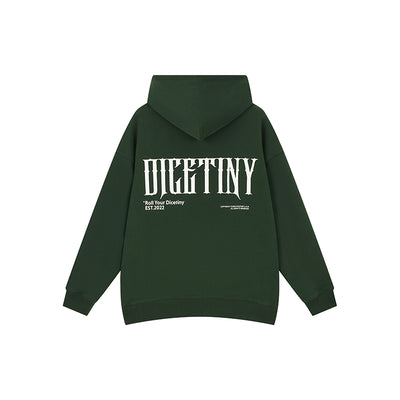 DICETINY Basic Back Logo Print Hoodie | Face 3 Face