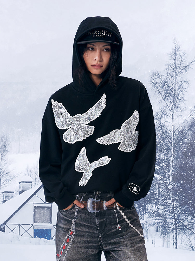 YADcrew Lace Peace Dove Hoodie | Face 3 Face