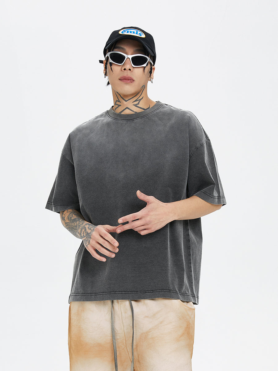 F2CE Washed Gradient Distressed Tee
