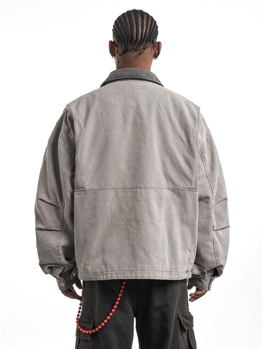 F3F Select Washed Denim Work Jacket | Face 3 Face