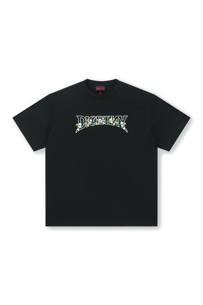 DICETINY Flower Logo Embroidery Basic Tee | Face 3 Face