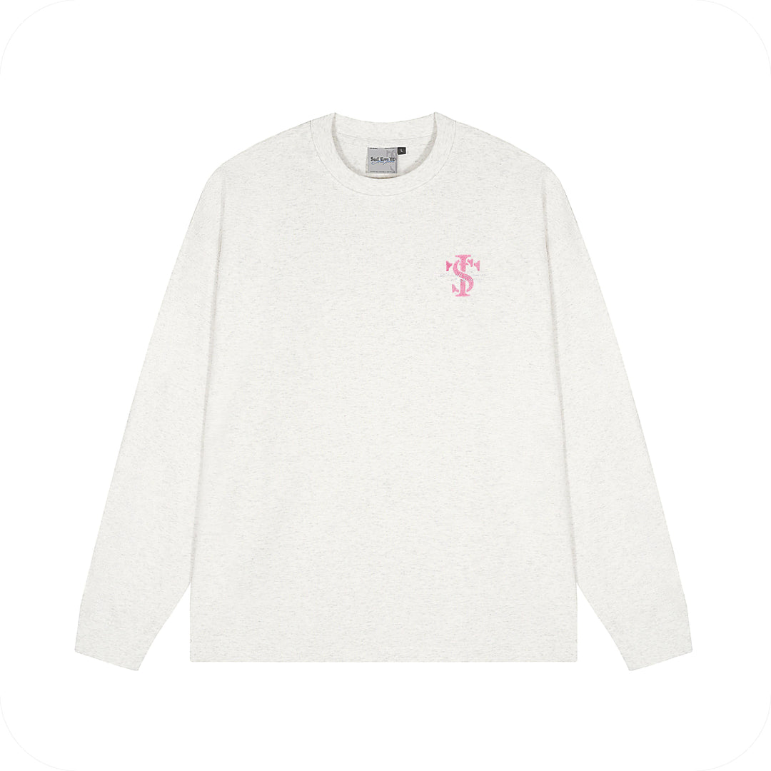 Small Town Kid Small Logo Embroidery Long Sleeved Tee | Face 3 Face