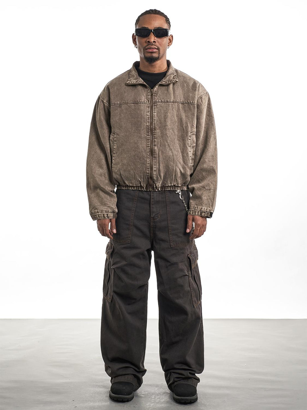 F3F Select Washed Denim Short Jacket | Face 3 Face