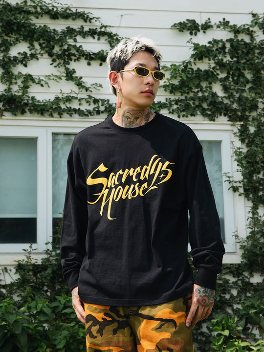 S45 Foam Logo 3D Printing Long Sleeve Tee | Face 3 Face