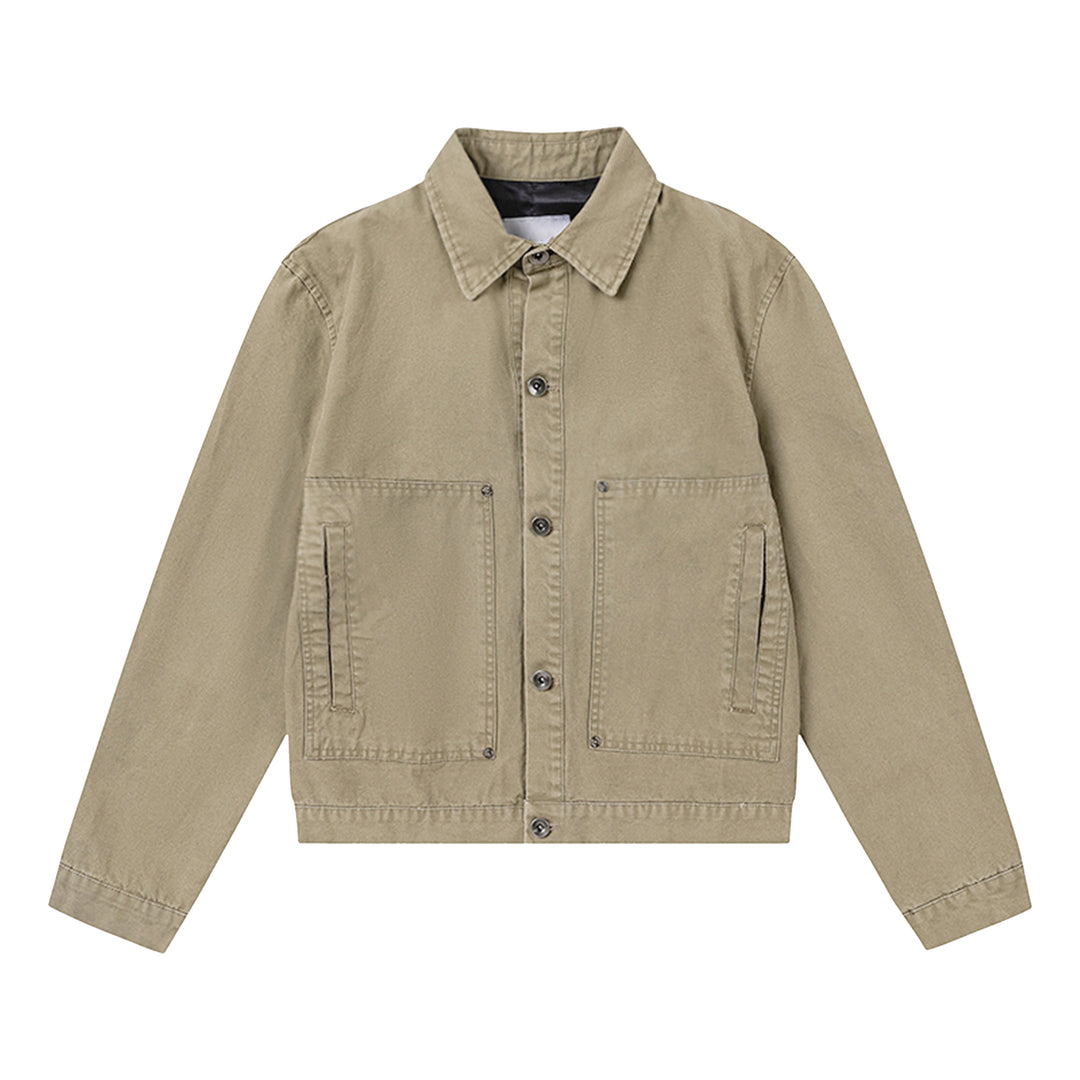 F3F Select Washed Work Denim Short Jacket | Face 3 Face