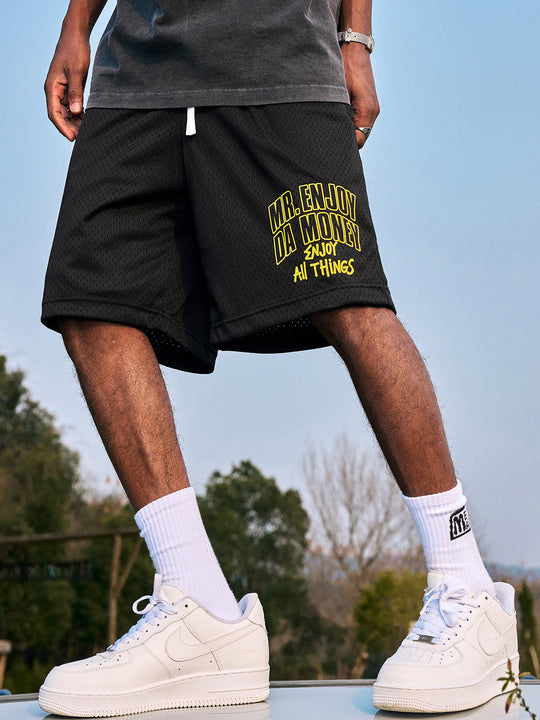 MEDM Logo Woven Mesh Shorts