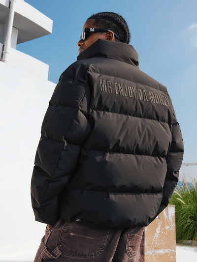 MEDM Velcro Stand Collar Down Jacket | Face 3 Face