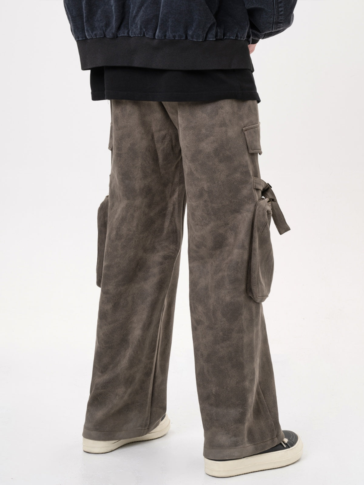 F3F Select Texture Suede Multi Pocket Work Cargo Pants