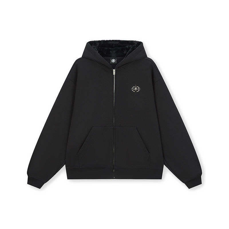 DICETINY Metal Logo Zip Up Hoodie | Face 3 Face