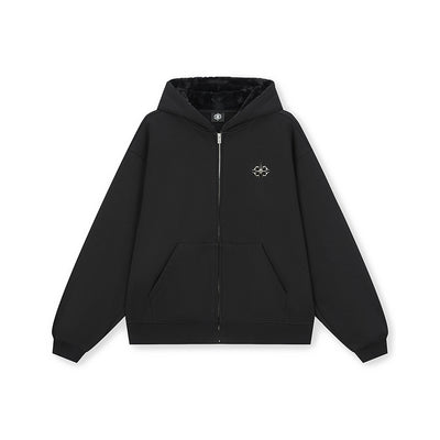 DICETINY Metal Logo Zip Up Hoodie | Face 3 Face