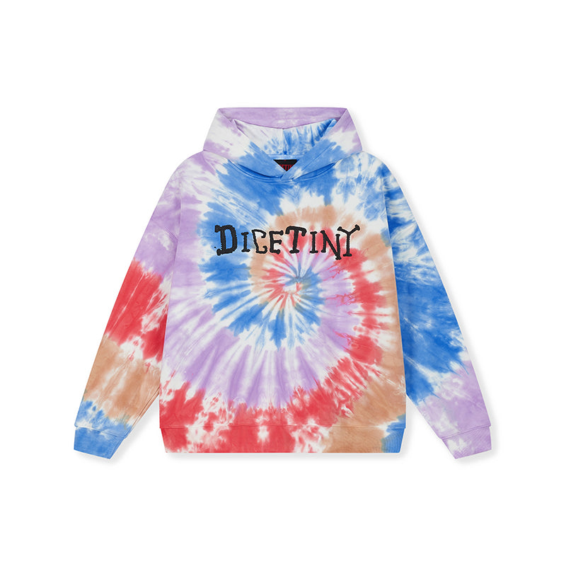 DICETINY Tie Dye Swirl Bone Print Hoodie | Face 3 Face