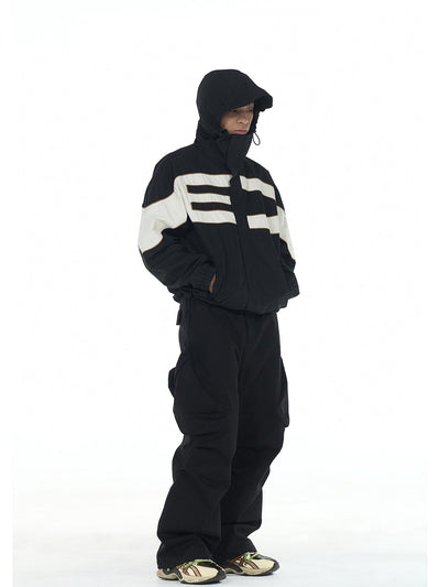 EVILKNIGHT(EK) Basic Logo Splicing Waterproof Rush Jacket | Face 3 Face