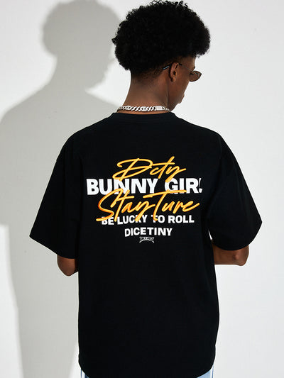 DICETINY Bunny Girl Letter Print Tee | Face 3 Face