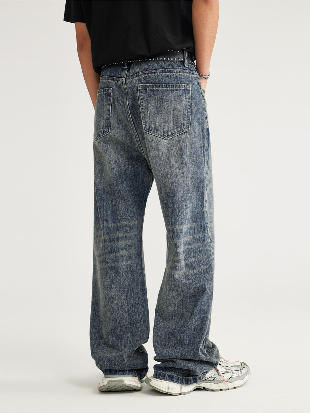 F3F Select Retro Distressed Bamboo Washed Micro Denim Jeans