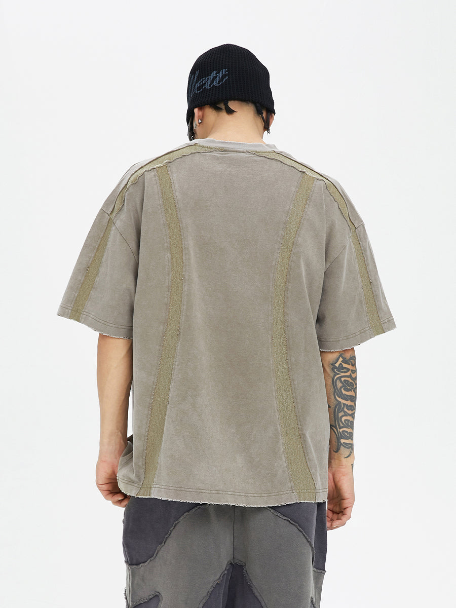 F2CE Function Burlap Destruction Patchwork Tee