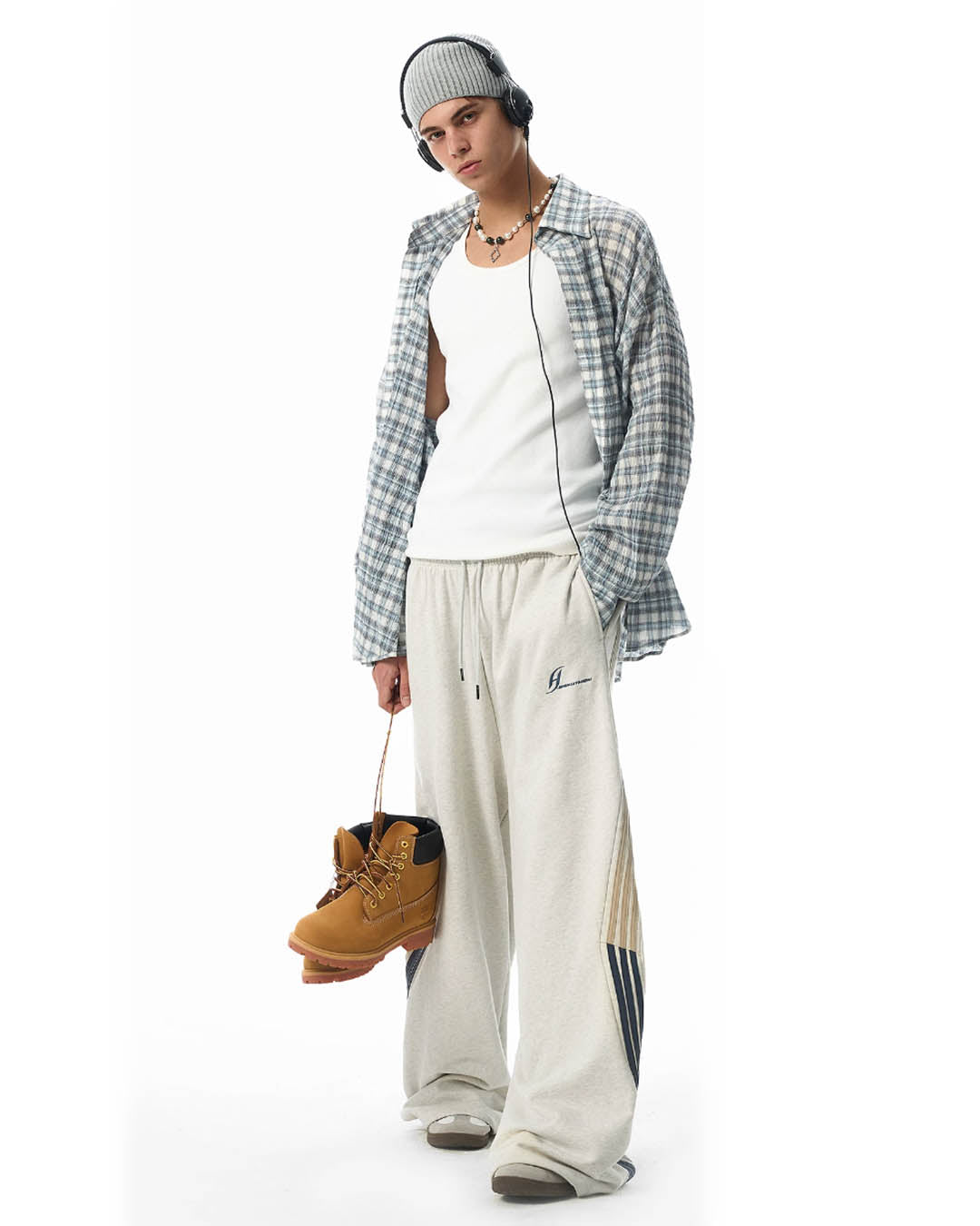 JHYQ Side Stripe Baggy Sweatpants | Face 3 Face