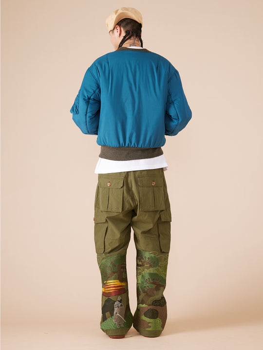 EVILKNIGHT(EK) Knight Heavy Embroidery Craft Pockets Work Cargo Pants