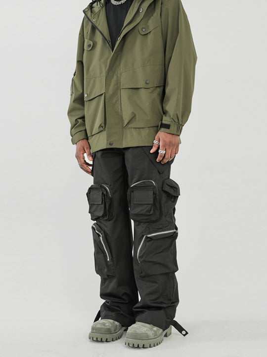 F3F Select Functional Multi Pocket Black Work Cargo Pants