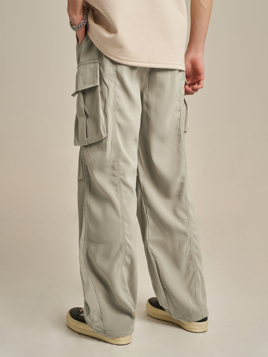 F3F Select Large Pockets Drape Cargo Pants