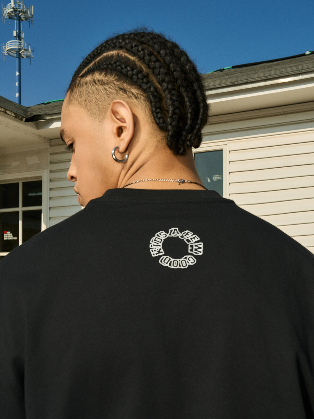 AFGK Slogan Printed Long Sleeve Tee