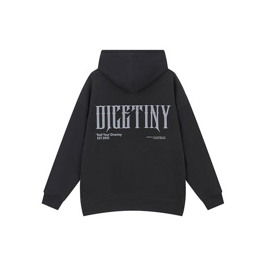 DICETINY Basic Back Logo Print Hoodie | Face 3 Face