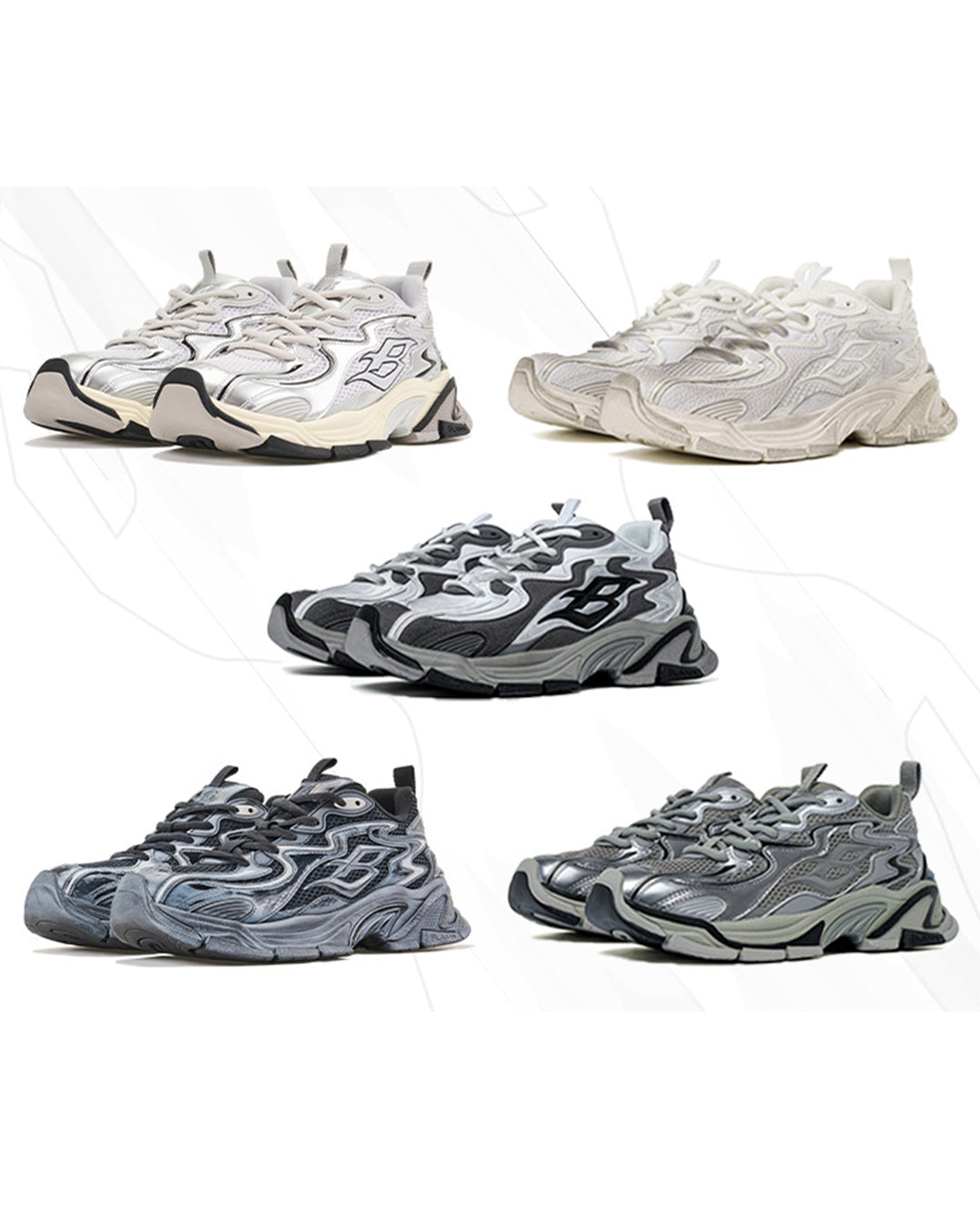 BLIND NO PLAN Flame Dad Sneakers | Face 3 Face