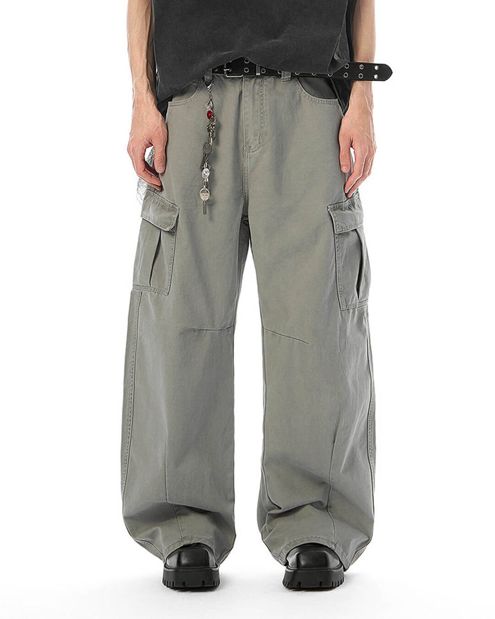 JHYQ 3D Cut Multi Flap Pocket Baggy Cargo Pants | Face 3 Face
