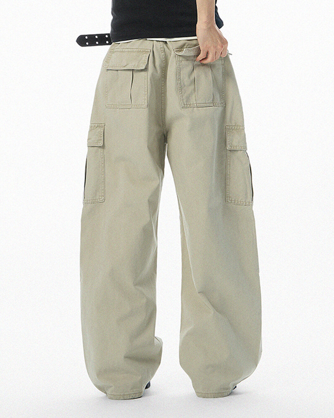 JHYQ 3D Cut Multi Flap Pocket Baggy Cargo Pants | Face 3 Face