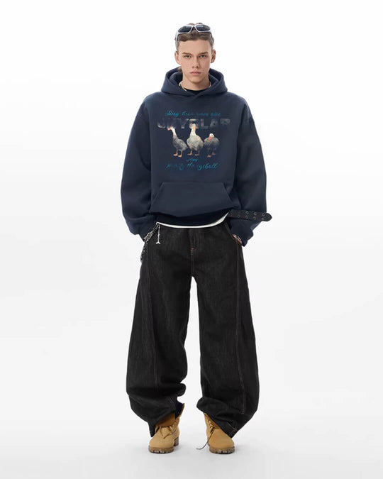 JHYQ Black Machete Baggy Jeans | Face 3 Face