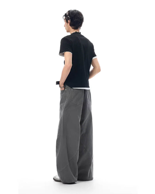 JHYQ Curved 3D Stitch Baggy Machete Pants | Face 3 Face