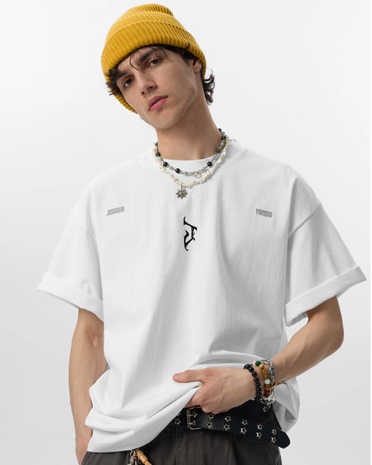 JHYQ Gothic Letter J Print Tee | Face 3 Face