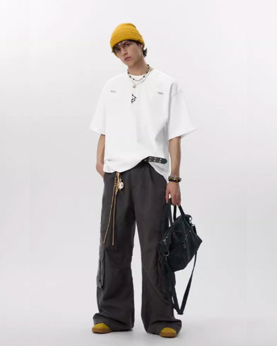 JHYQ Gothic Letter J Print Tee | Face 3 Face