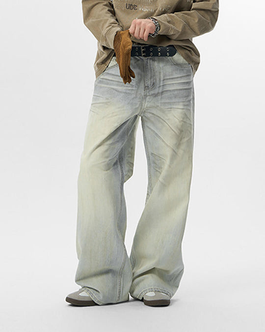 JHYQ Heavy Washed Vintage Jeans | Face 3 Face