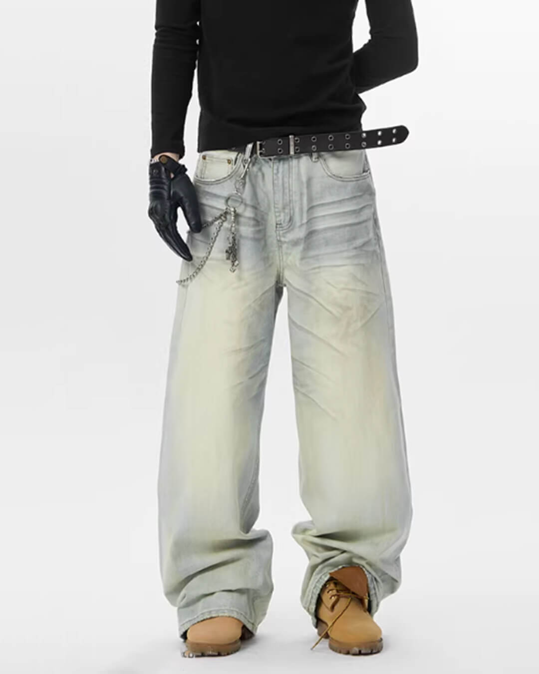 JHYQ Heavy Washed Vintage Jeans | Face 3 Face