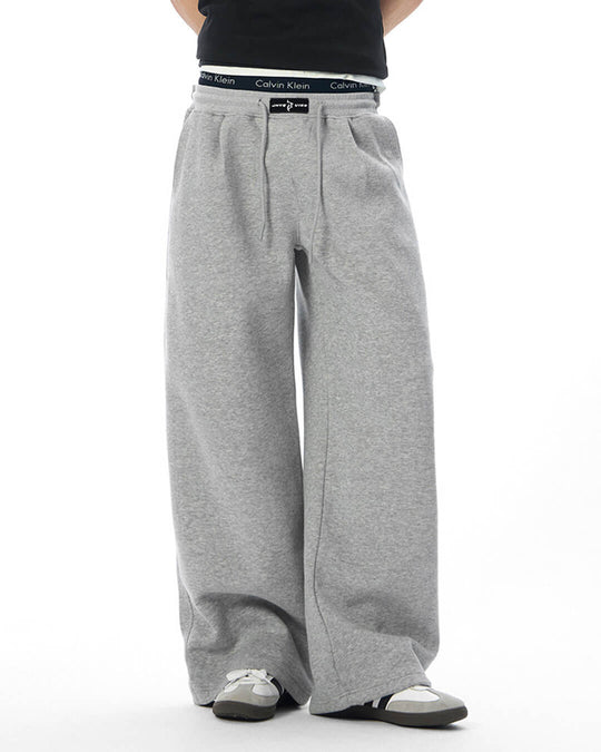JHYQ Logo Patch Baggy Sweatpants | Face 3 Face