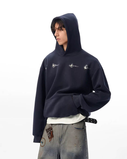 JHYQ Metal Butterfly Detail Hoodie | Face 3 Face