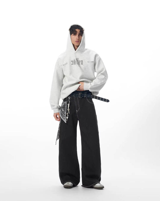 JHYQ Pegasus Blurred Print Hoodie | Face 3 Face