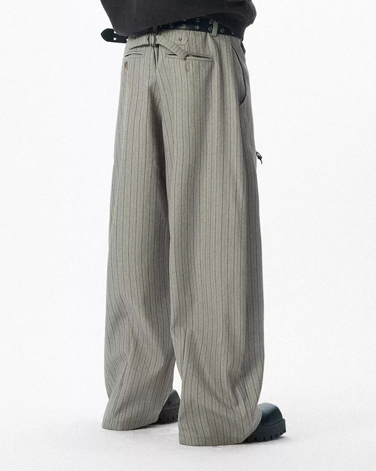 JHYQ Pinstripe Wide Leg Suit Pants | Face 3 Face