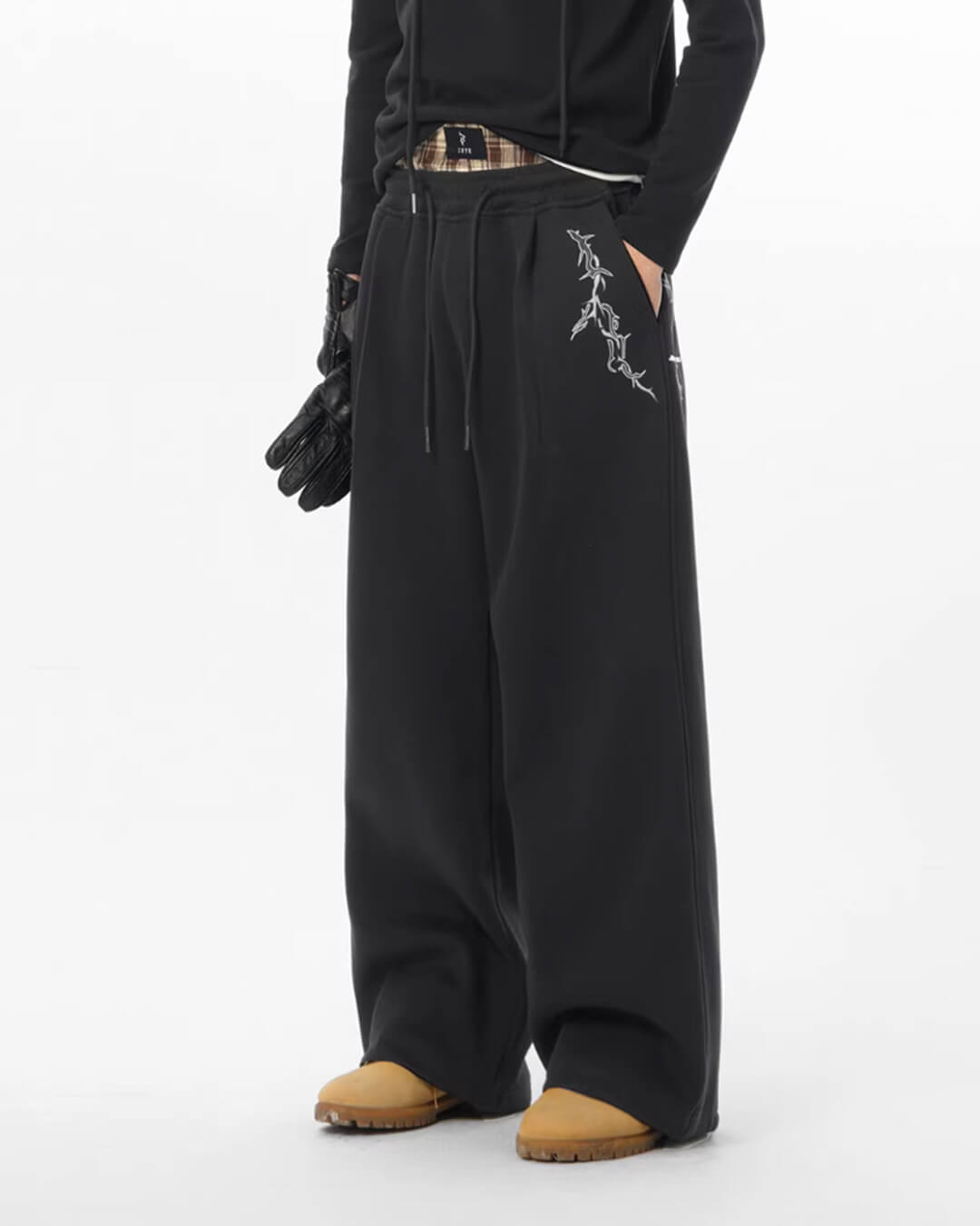 JHYQ Thorn Embroidered Sweatpants | Face 3 Face