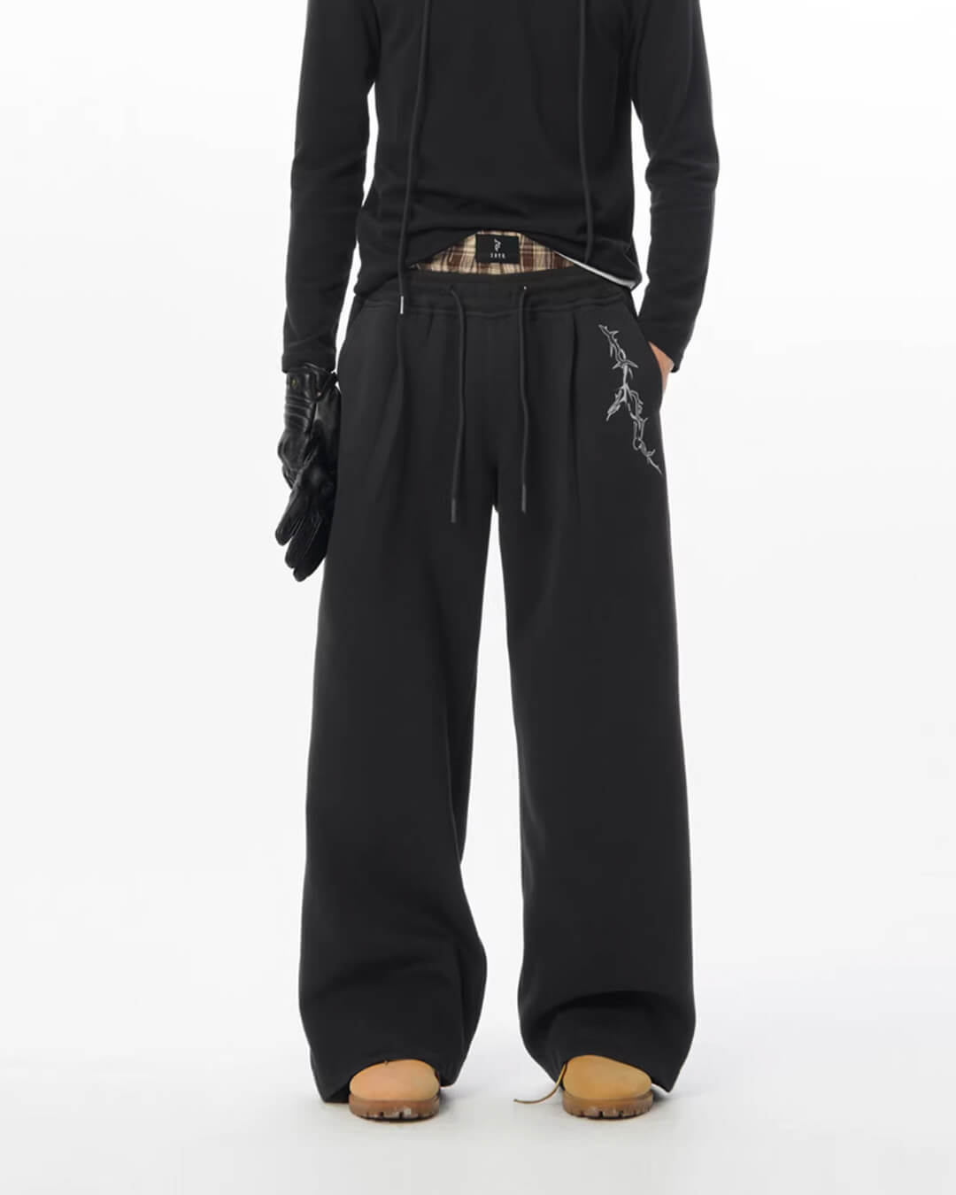 JHYQ Thorn Embroidered Sweatpants | Face 3 Face