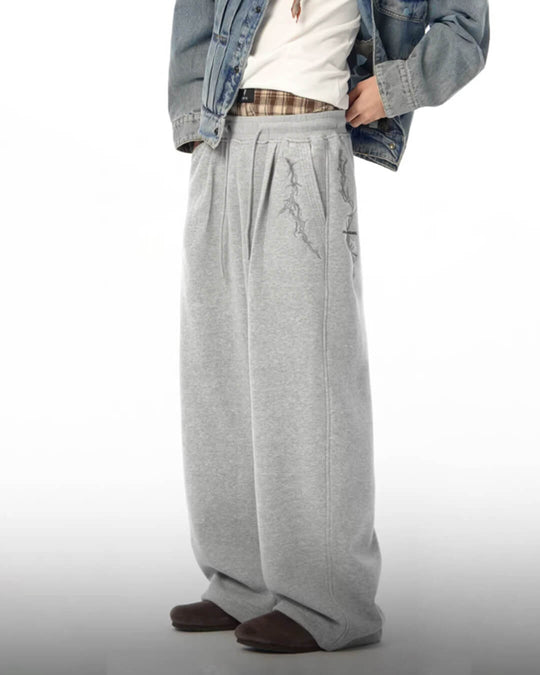 JHYQ Thorn Embroidered Sweatpants | Face 3 Face